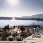 Hôtel Beau Rivage à Genève : terrasse