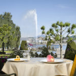 Hôtel Beau Rivage à Genève : terrasse