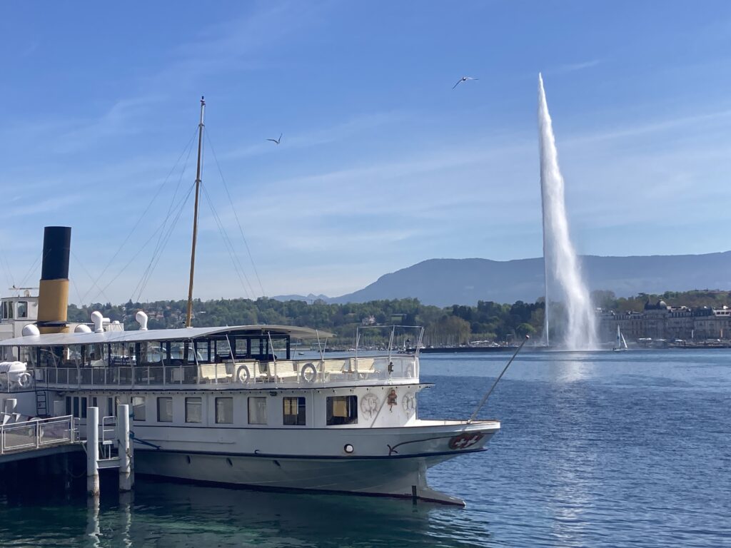 Le jet d'eau du lac de Genève